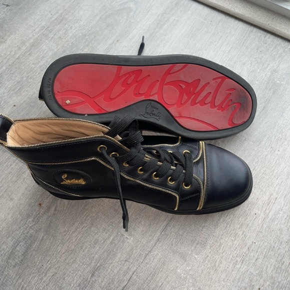 Christian Louboutin Louis Z Leather high Trainers - Picture 1 of 3